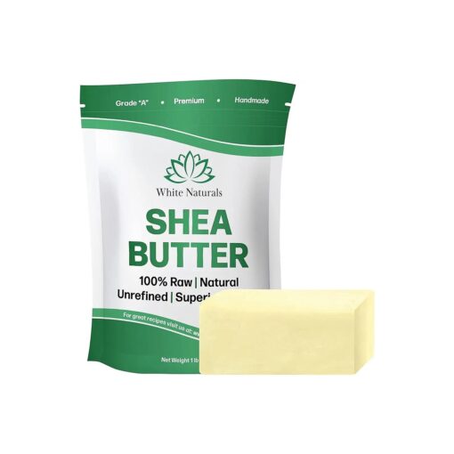 Shea Butter 1 lb, Unrefined, African Grade A, Moisturizing Skin, Hair, Face, Lotion, Cream, 16oz Block