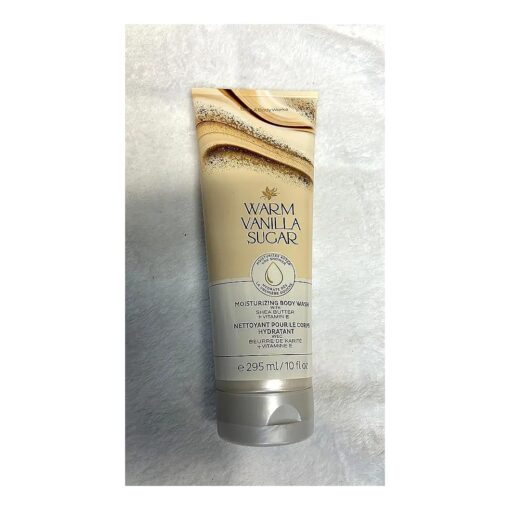 Bath and Body Works WARM VANILLA SUGAR Moisturizing Body Wash with Shea Butter and Cocoa Butter - Full Size