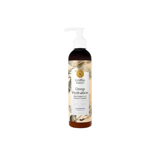 Griffin Remedy Restorative Conditioner for Dry or Damaged Hair with Shea Butter and Macadamia Nut Oil, All Natural, Sulfate Free, Paraben Free, 8 fl oz