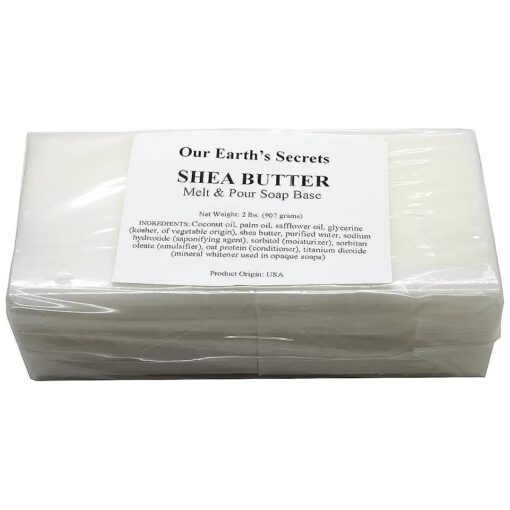 Shea Butter - 2 Pound Melt and Pour Soap Base - Our Earth 's Secrets