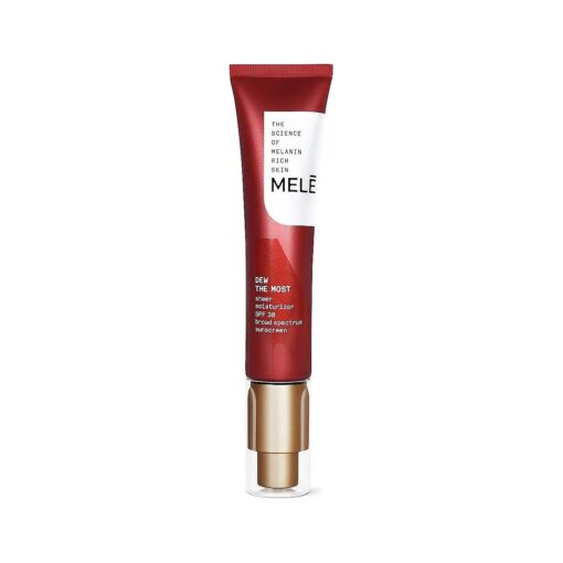 MELE Face Moisturizer 24 Hours Of Broad Spectrum Protection From UVA, UVB And Blue Light Moisturizer With SPF Dew The Most SPF 30 With Niacinamide And Vitamin E 1 oz, White