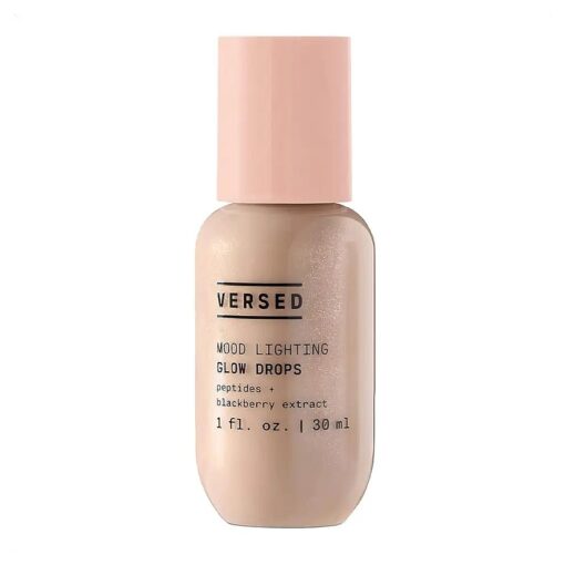 Versed Mood Lighting Luminizing Bronzing Drops, Sheer Golden - Facial Serum + Liquid Bronzer with Illuminating Light-Reflecting Pigments - Antioxidants & Hydrating Hyaluronic Acid - Vegan ( 1 fl oz )