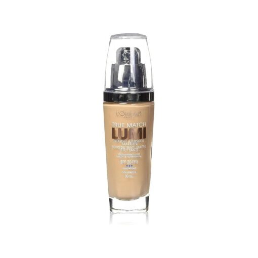 L'Oreal Paris True Match Lumi Healthy Luminous Makeup, C4 Shell Beige, 1 fl ; oz .