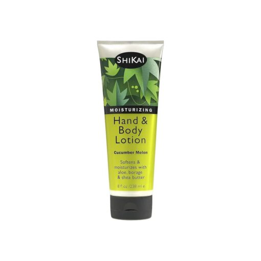 ShiKai Hand & Body Lotion ( Cucumber Melon, 8oz ) | Daily Moisturizing Skincare for Dry and Cracked Hands | With Aloe Vera & Vitamin E