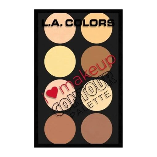 L. A, COLORS I Heart Makeup Contour Palette - Light To Medium