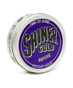 Shiner Gold Psycho Hold Pomade | Extreme Hold | High Shine | Water-based | Coconut Scent, 4oz