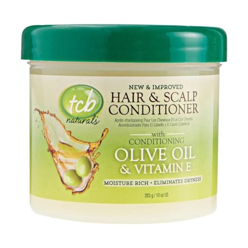 TCB Naturals Hair Scalp Conditioner 10 oz, Jar 3Pack with Free Nail File B004KEQREU, A, 30 Ounce, ( Pack of 3 )