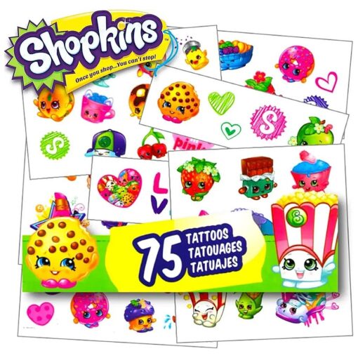 Shopkins Tattoos - 75 Assorted Temporary Tattoos