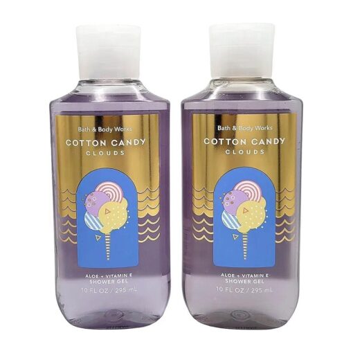 Shower Gel Gift Set 10oz Each Pack of 2 ( Cotton Candy Clouds )