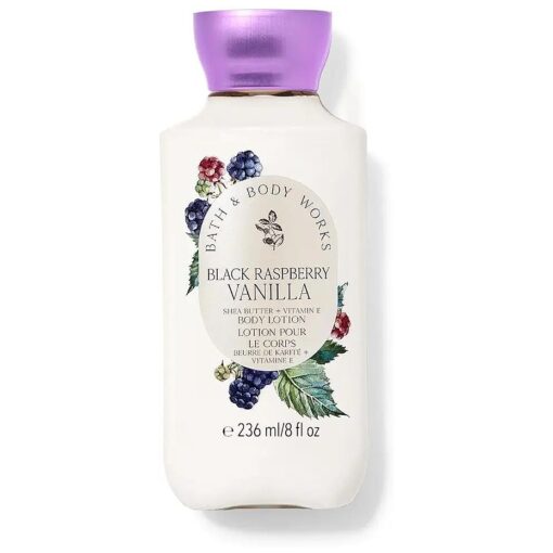 Bath and Body Works Black Raspberry Vanilla Lotion 8 Ounce Full Size Signature Collection