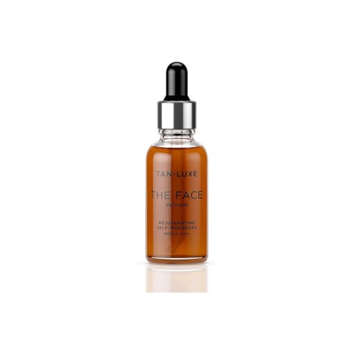 The Face Anti-Age - Rejuvenating Self-Tan Drops, 30ml - Cruelty & Toxin Free - Medium/Dark