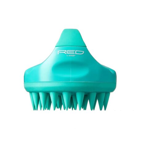 Hair Scalp Massager Shampoo Brush by Red by Kiss Scalp Care Hair Brush with Soft Silicon Massager for Scalp Care Easy Grip