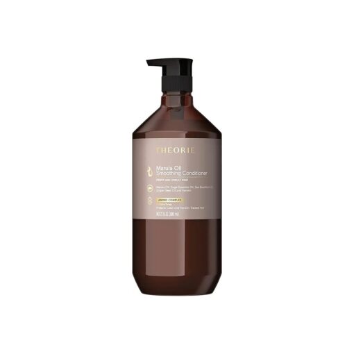 Theorie Marula Oil Smoothing Conditioner- Controls Frizz & Smooths Hair with Marula Oil, Sea Buckthorn Oil & Grape Seed Oil, Sulfate-Free, Gluten-Free, Suited to All Hair Types, 800 ML