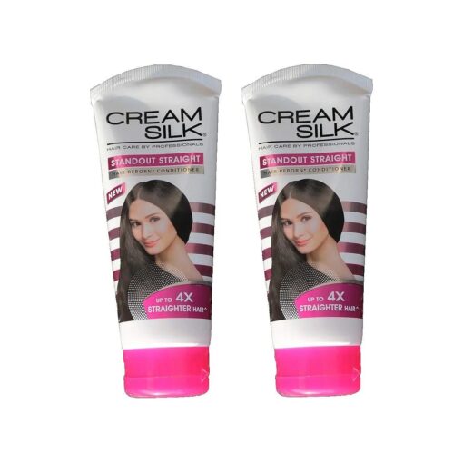 Lot of 2 Cream Silk Conditioner Standout Straight for Straighter Hair Creamsilk 180ml