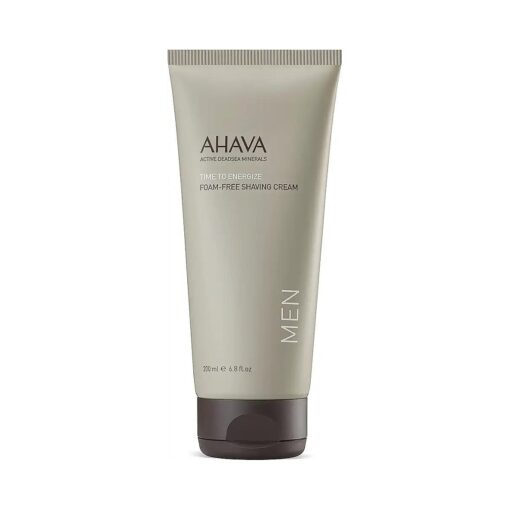 AHAVA Men 's Foam-Free Shaving Cream - Foamless Silky Shaving Cream, Closer Shaving, Soothes & Softens, enriched with Osmoter & G-Force : Ginger Root, Ginseng, Ginkgo Biloba & Green Tea, 6.8 Fl.Oz