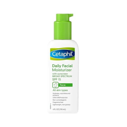 Cetaphil Fragrance Free Daily Facial Moisturizer, SPF 15, 4 Ounce