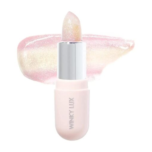 Winky Lux Glimmer Balm, pH Lip Balm, Color Changing Lipstick and Tinted Lip Balm, Vegan & Cruelty Free Lip Balm, Hydrate & Plump, Pink Shimmer Lipstick, Unicorn