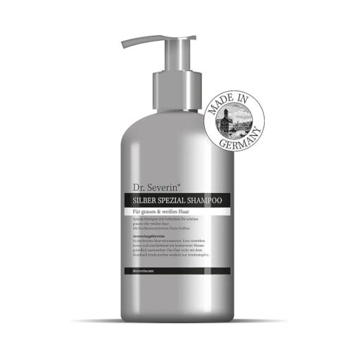 Dr. Severin ( r ) Silver Special Shampoo for Grey, White & Blonde Hair - Anti-Yellow Effect for NATURAL AND COLORED HAIR