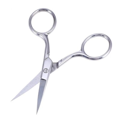 Healifty Stainless Steel Eyebrow Scissors Nose Hair Scissors fingernail Scissors Small Grooming Scissors