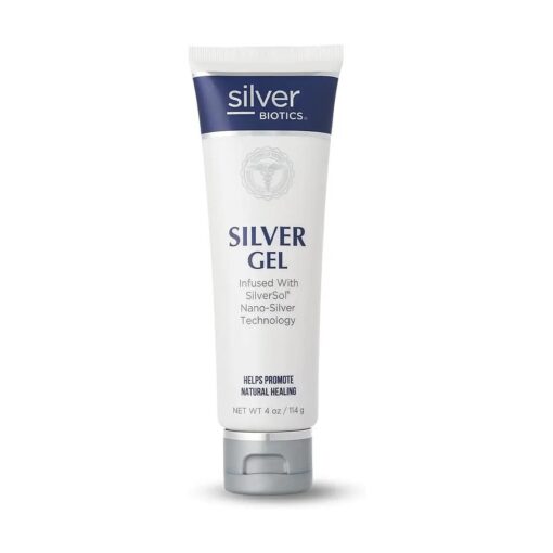 Silver Biotics Colloidal Nano SilverSol Ag4O4 20 ppm Soothing & Nourishing Skin Gel | Versatile 4 Oz Gel for Skin Wellness and Comfort