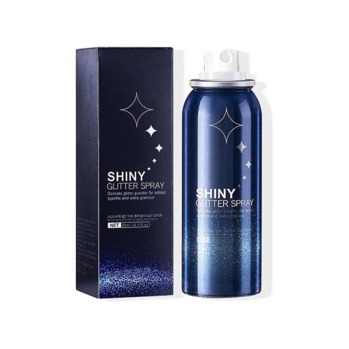 Body Glitter Spray for Hair and Body, Hairspray for Clothes, Long-Lasting Body Shimmer Spray Suitable for Stage, Festival Rave and Makeup Prom 2.11 Fl Oz