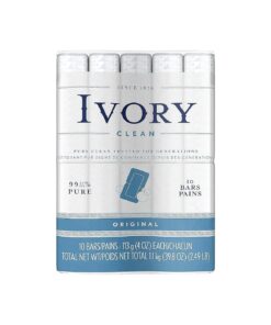 Ivory Clean Original Bath Bar, 10 count ( Packaging may Vary )