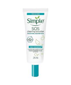 Simple Daily Skin Detox SOS Clearing with thyme, zinc, and witch hazel Booster long-lasting shine & blemish control 25ml - Packaging May Vary