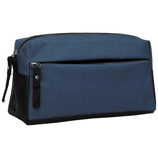 BuyAgain Toiletry Bag, Toiletry Travel Bathroom Bag Waterproof Cosmetic Make up Pouch Dopp Kit For Men or Women, Denim Blue