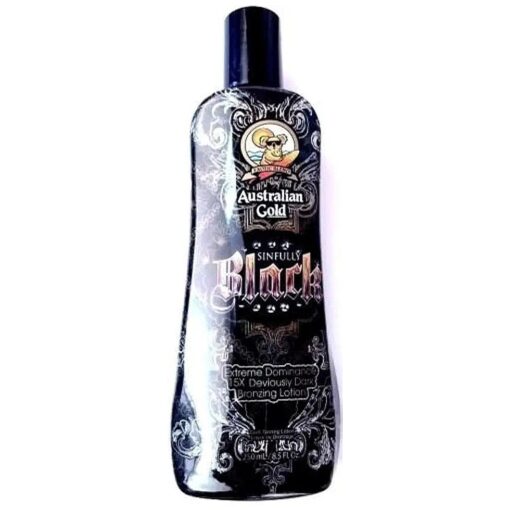 Sinfully Black Bronzer Tanning Lotion 8.5 Oz/ 250 Ml