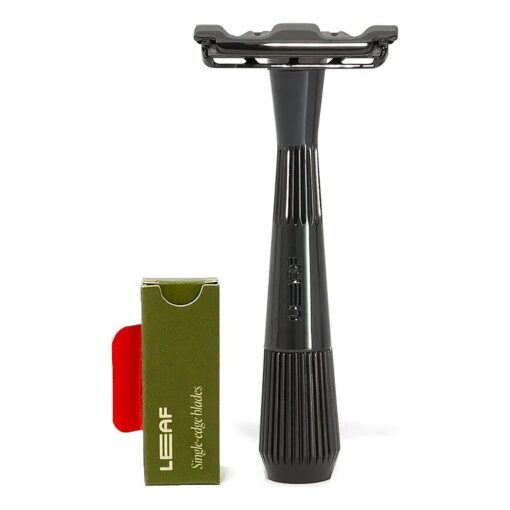 Leaf Shave | Twig Razor, Mercury - Eco-Friendly Razor for Men & Women, Single-Blade Safety Razor with Stainless Steel Blades ; Recommended for Face Shavers with Sensitive Skin or Lighter Hair