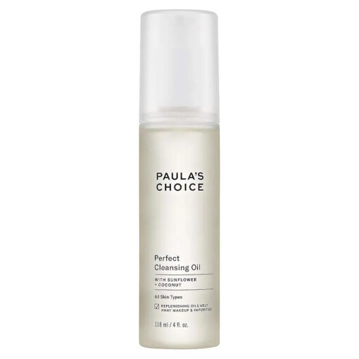 Paula 's Choice Perfect Cleansing Oil with Jojoba, Sunflower & Coconut Oil Cleanser Face Wash for Dry Skin, 4 Ounce