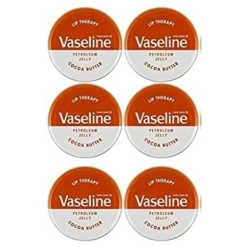 Vaseline Lip Therapy Petroleum Jelly 20g COCOA BUTTER x 6 Tins