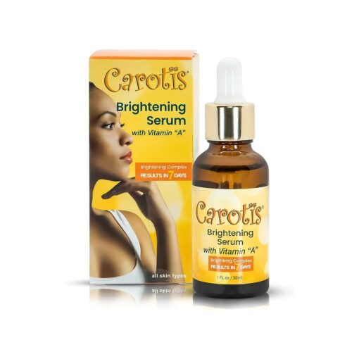 Skin Brightening Serum | 1 fl oz / 30 ml | Helps to Remove Dark Circles, Wrinkles & Spots, with Carrot Oil and Vitamin A