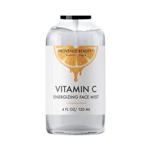 Vitamin-C Face Mist and Setting Spray for All Skin Types - Enhanced with Hyaluronic Acid, Aloe Vera and Rose Water - Skin Brightening, Anti-Aging, Moisturizing, Pore Minimizing - 4 Fl Oz