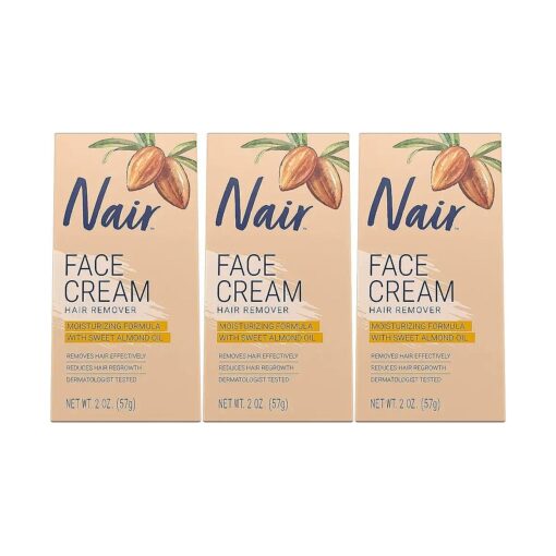 Nair Hair Remover Face Cream, 2 Oz, Pack of 3