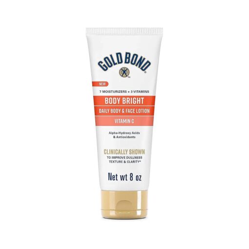 Gold Bond Body Bright Daily Body & Face Lotion With Vitamin C, 8 oz .