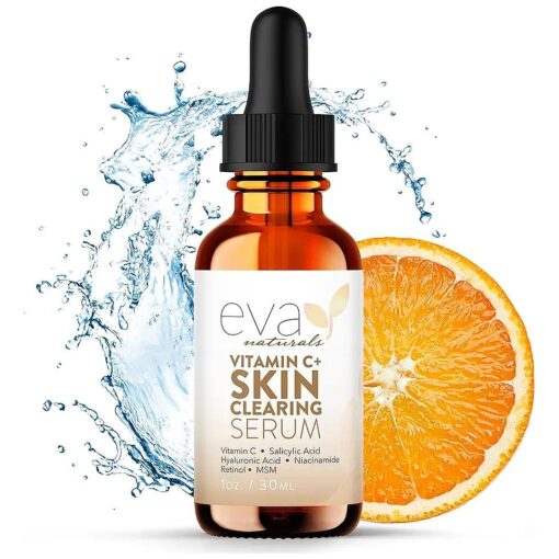 Vitamin C Serum for Face - Skin Clearing Serum with Salicylic Acid Retinol, Niacinamide and Hyaluronic Acid - Skin Brightening Acne Serum - Anti Aging Dark Spot Treatment ( 1 oz )