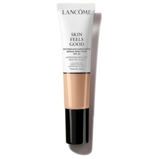 Lancome Skin Feels Good Hydrating Tinted Moisturizer with SPF 23 - Oil-Free & Lightweight Foundation - Sheer Coverage with Healthy Glow Finish - 035W Fresh Almond