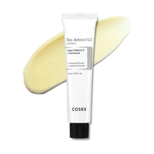 COSRX Retinol Cream, 0.67 Oz, Anti-aging Eye & Neck Cream with Retinoid Treatment to Firm Skin, Reduce Wrinkles, Fine Lines, Signs of Aging, Gentle Daily Korean Skincare ( Retinol 0.3 % Cream )