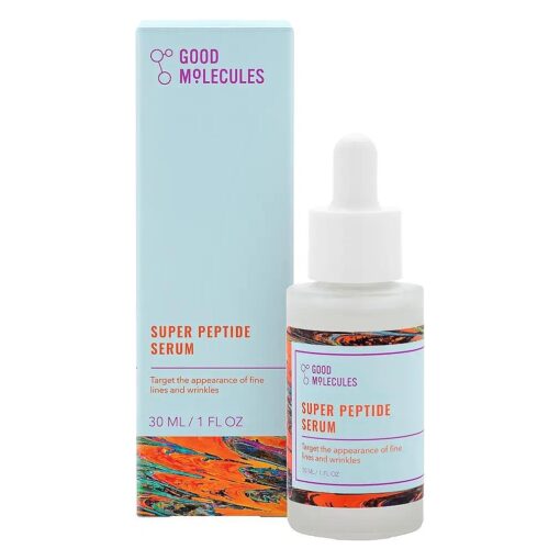 Good Molecules Super Peptide Serum - Anti-aging Facial Serum with Peptides and Copper Tripeptides to Plump and Firm - Water-Based Skincare for Face