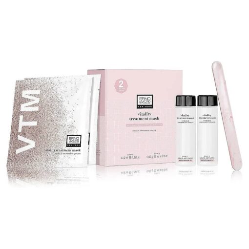 Erno Laszlo Vitality Treatment Mask, Pink Face Mask Peel, Hydrate and Illuminate, Mineral Powder Blend with Serum Lotion, 2 Pack of Masks ( 1.25 Fl Oz Each )