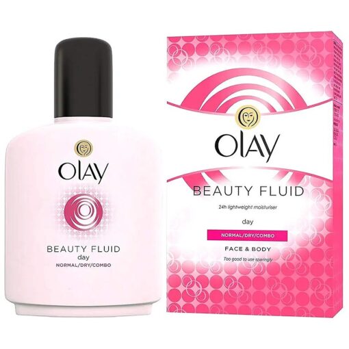 Olay Face Moisturizer, Active Hydrating Beauty Fluid Lotion, Original Facial Moisturizer, 4 Oz, ( Pack of 2 )