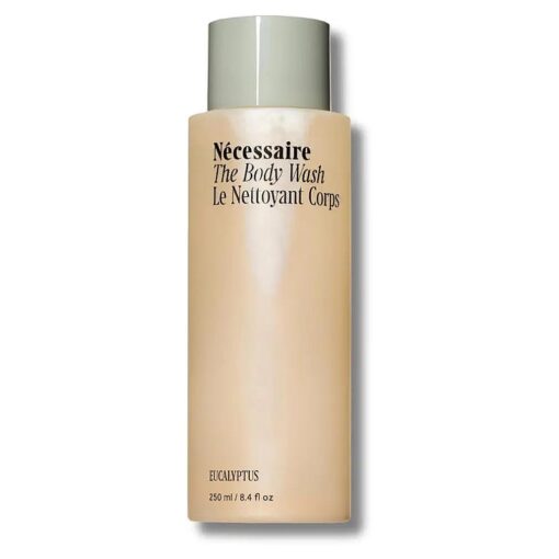 Necessaire The Body Wash Eucalyptus - Replenishing Oil-In-Gel Cleanse with Niacinamide, Vitamin C/E + Omega 6/9, Non-Comedogenic, 250 ml / 8.4 fl oz .