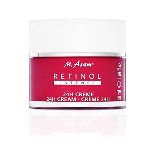 M. Asam RETINOL 24h Cream - Face Cream against wrinkles, anti-aging face moisturizer with retinol, day cream & night cream stimulating collagen production, facial care for all skin types, 1.69 Fl Oz