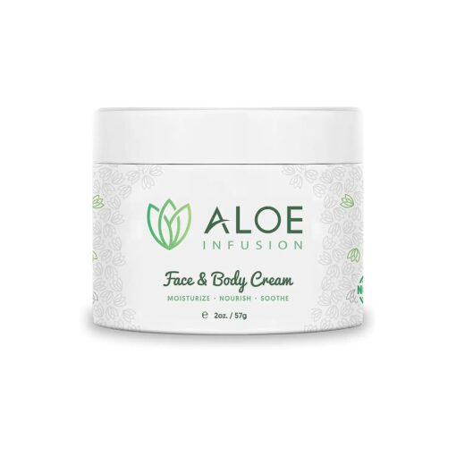 Body and Face Moisturizer - Natural Moisturizing Cream with Organic Aloe Vera - Skin Care for Dry Skin, Anti Wrinkle, Acne Scars, Rosacea, Psoriasis Eczema Cream Lotion for Men and Women