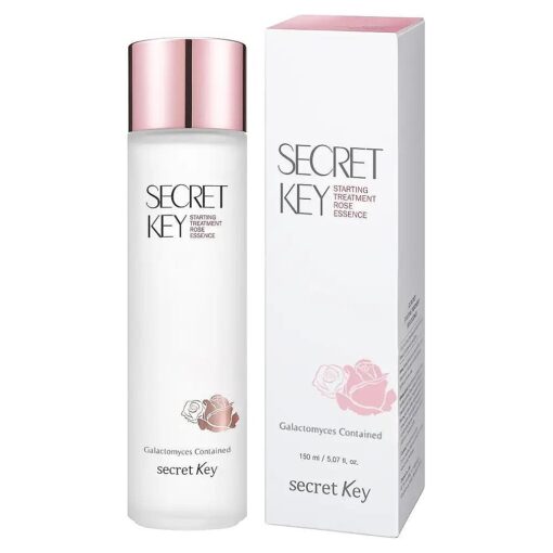 Secret Key Starting Treatment Essence Rose Edition - 5.07 Fl Oz Sensitive Skin Moisturizer, Paraben-Free, Revitalizing & Softening