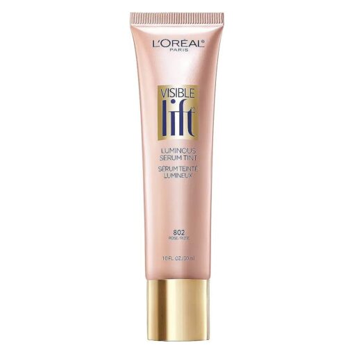 L'Oreal Paris Cosmetics Visible Lift Luminous Serum Tint, Rose, 1 Fluid Ounce