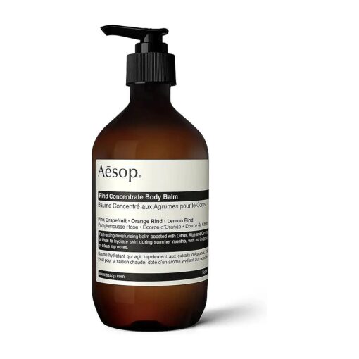 Aesop Rind Concentrate Body Balm - Softens and Smooths The Skin - Uplifting Citrus Aroma and Nourishing Nut Oil Extracts - 16.4 oz