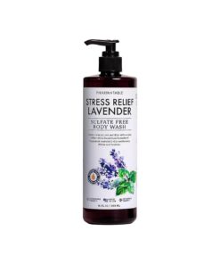 Stress Relief Lavender Body Wash for Women and Men Softens and Soothes the Skin, Sulfate Free, 100 % Cruelty Free, 480ml