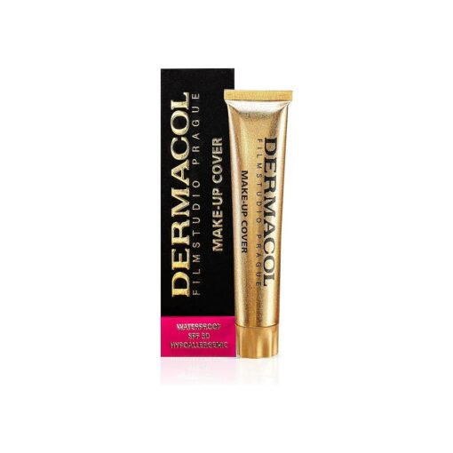 Dermacol - Full Coverage Foundation, Liquid Makeup Matte Foundation with SPF 30, Waterproof Foundation for Oily Skin, Acne, & Under Eye Bags, Long-Lasting Makeup Products, 30g, Shade 224